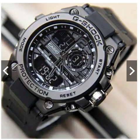 (Dikirim dari Jakarta) Jam Tangan Pria Casio G-Shock GST-8600 KEPALA BESI HITAM