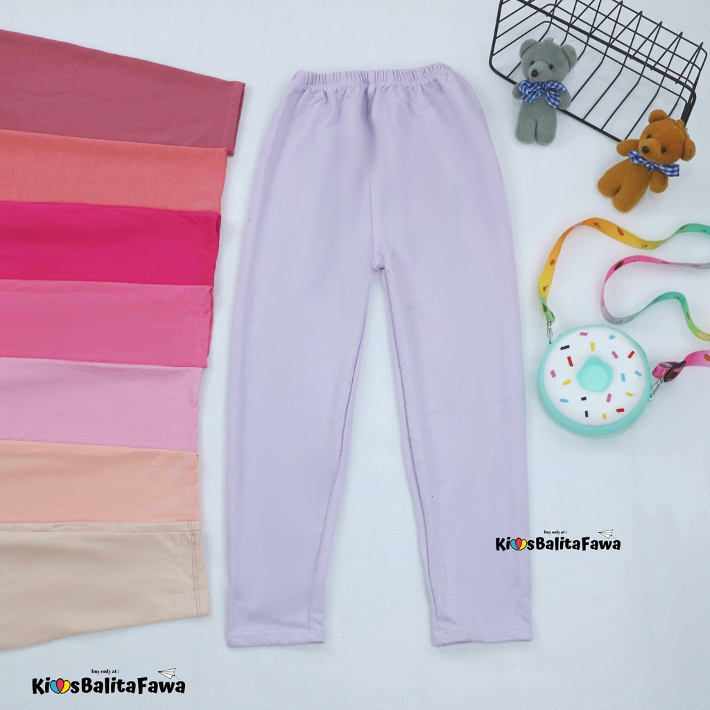 (PREMIUM) Legging Kiddie uk 7-12 Tahun / Leging Motif Celana Ketat Panjang Anak Perempuan