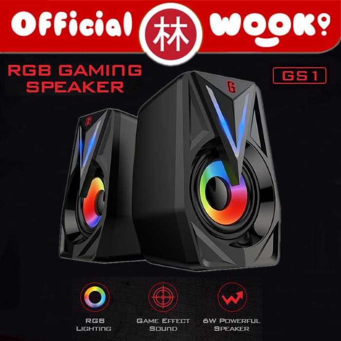 Vivan Gamen GS1 6W Gaming Multimedia Speaker With RGB