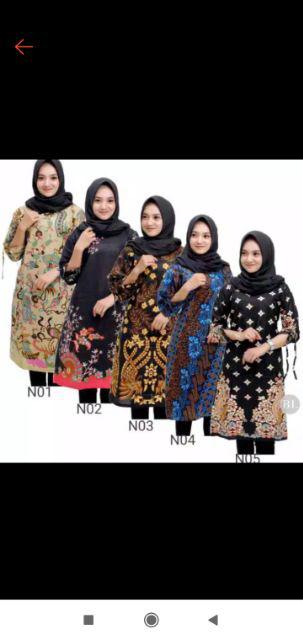 Tunik Batik Perempuan Batik Pekalongan Batik Cewek