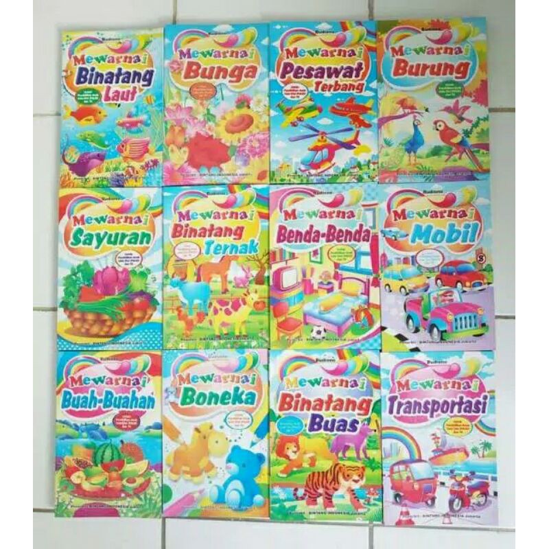 Buku Mewarnai Anak Size Medium Boediono