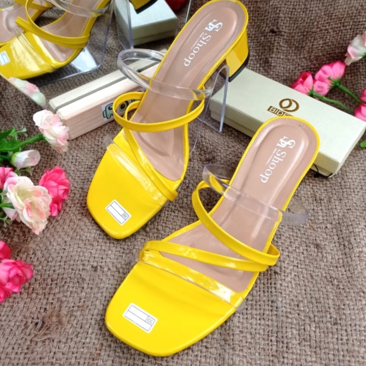 Sendal heels hak tahu 5cm