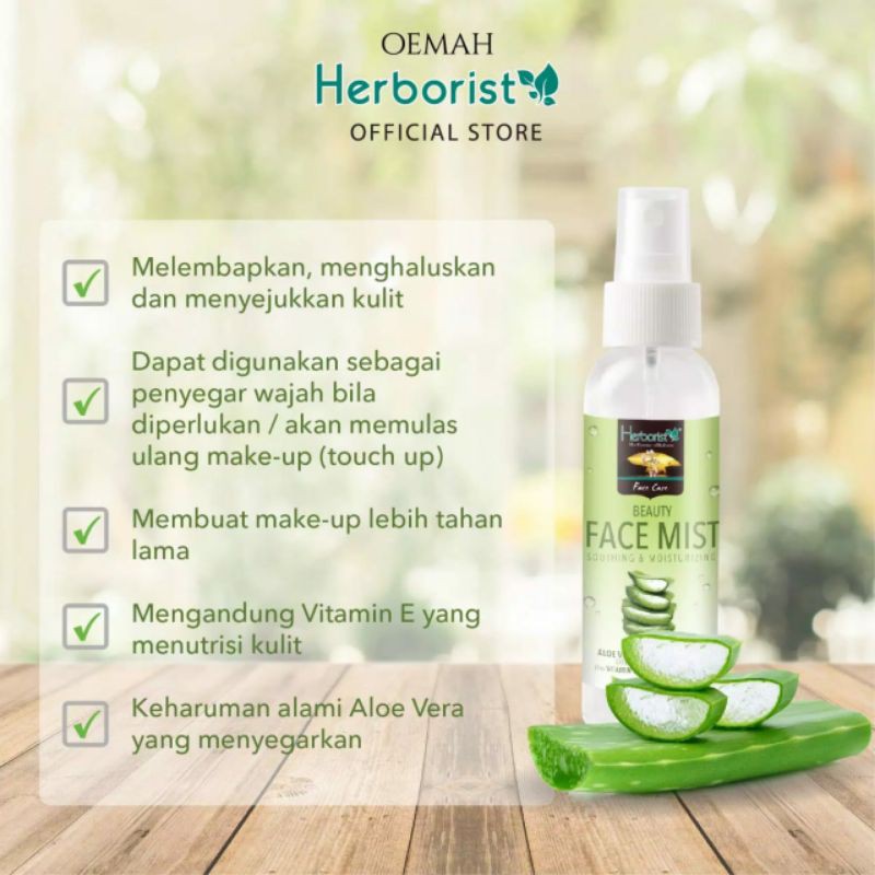 HERBORIST Beauty Face Mist Aloe Vera 100 ML | Facial Spray