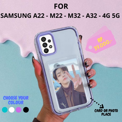 BUMPER case Samsung Galaxy A22 M22 M32 A32 4G 5G softcase casing cover camera case photocard tpu sli