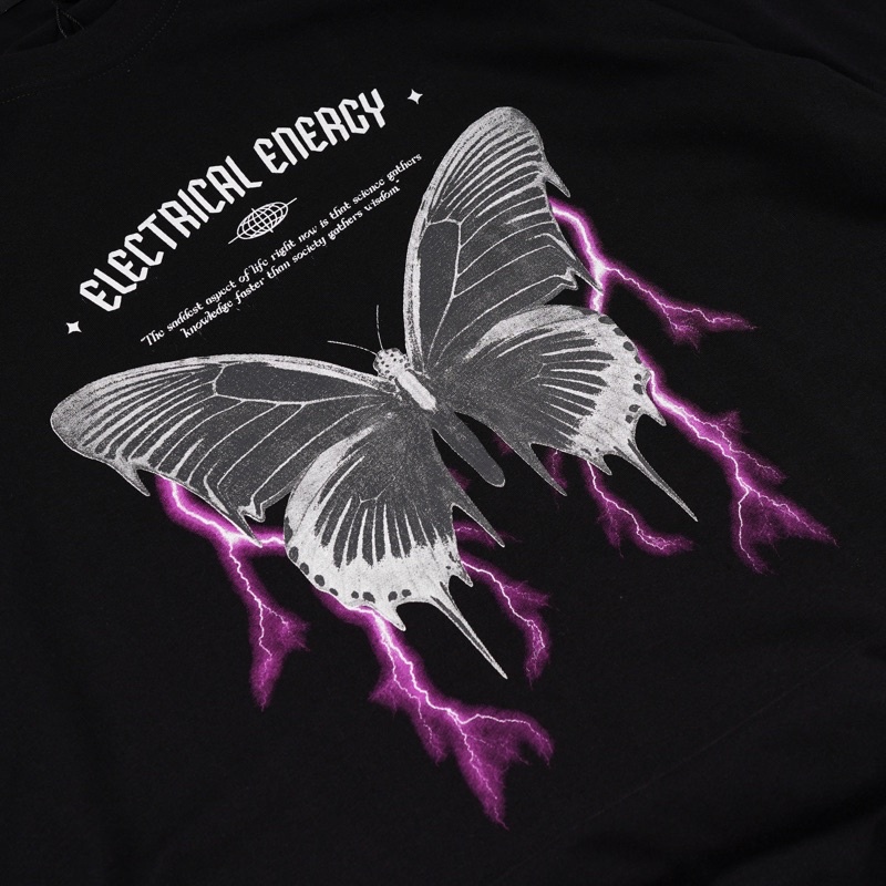 Baju Kaos OverSized Distro Motif ELECTRICAL ENERGY