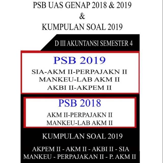 

UAS GENAP D3 AKUNTANSI REGULER TINGKAT 2