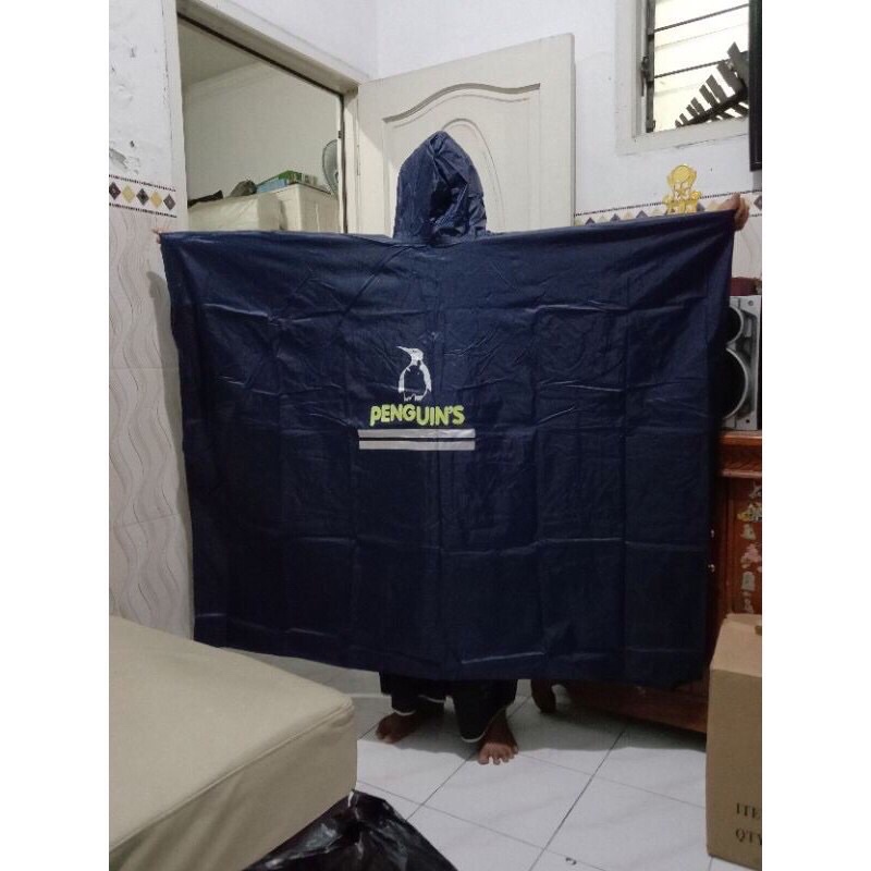 JAS HUJAN PENGUINS BIG TOP PARASIT Size XXL JAS HUJAN/MANTEL PENGUIN BIGTOP PONCO BAHAN PARASIT ANTI AIR