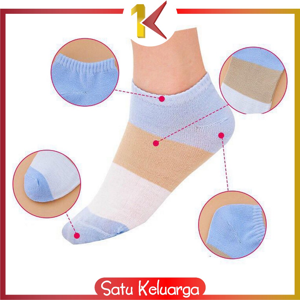 SK-P51-P54 Kaos Kaki Pendek Dewasa / Kaos Kaki Semata Kaki / Kaos Kaki Ankle Motif / Short Socks-6