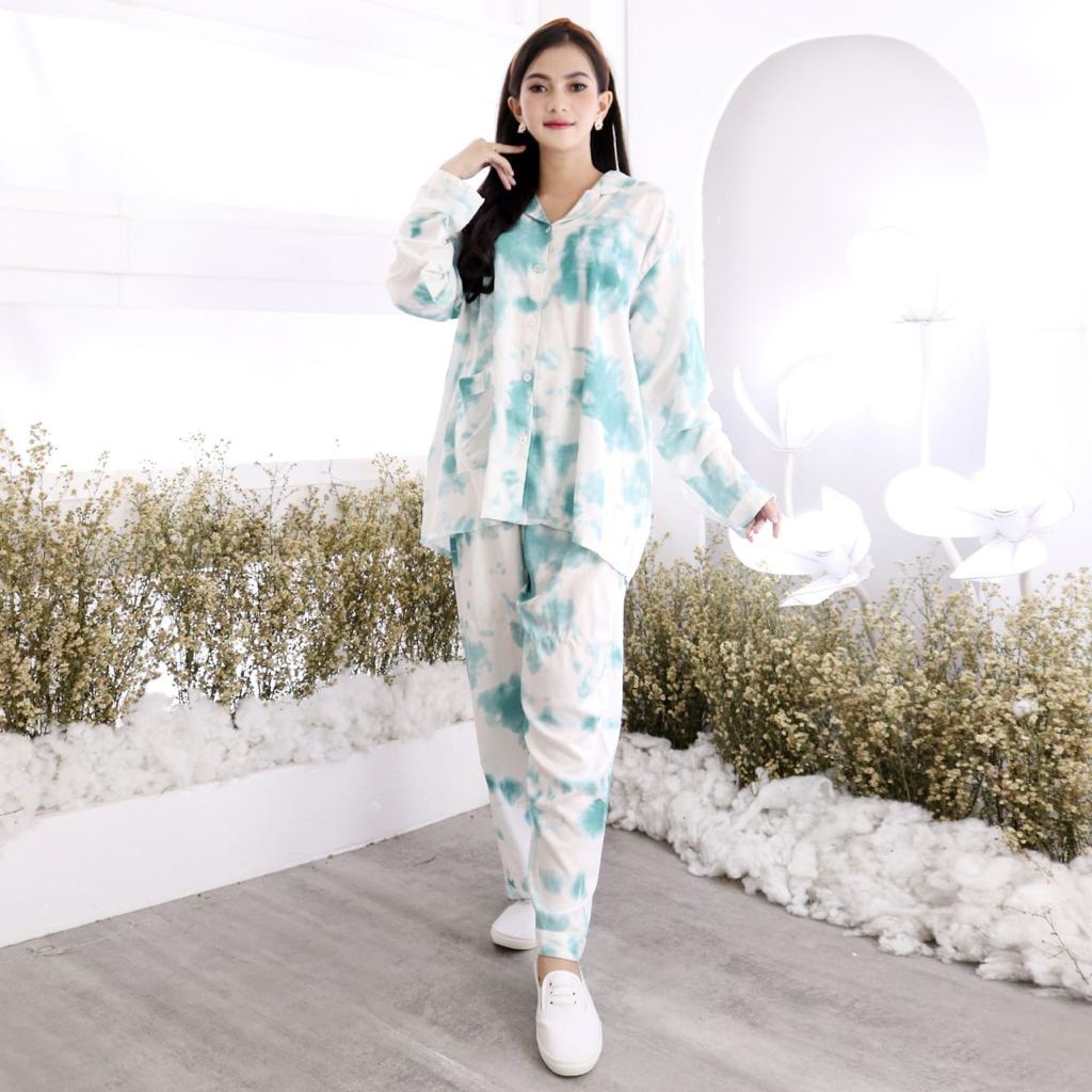 JOSJOLI_STORE/Piyama PP NIRTA/Piyama Rayon XXL LD120CM/Pakaian Tidur Wanita