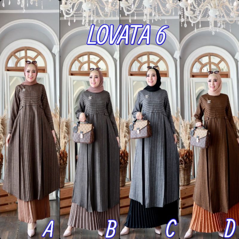 SETELAN PREMIUM LOVATA 6 ORI GLZ GLAMZ