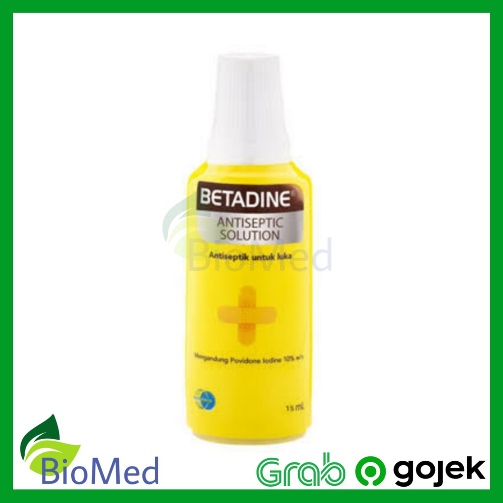 BETADINE Solution 15 ml - Betadin Cairan Desinfektan Antiseptic Luka