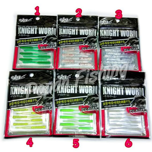 Soft Lure Knight Worm- Umpan Cacing Karet