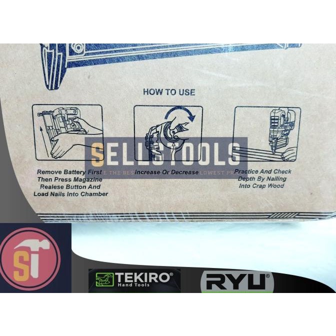 

Tekiro Air Nailer F30 Mesin Paku Staples Tembak