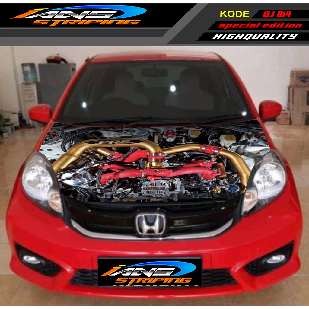 TERBARU STIKER KAP DEPAN MOBIL AVANZA XENIA, JAZZ, AGYA, SEDAN, YARIS / STICKER KAP MESIN MOBIL