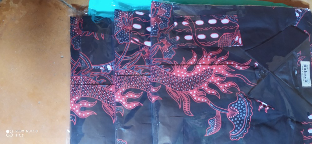 Kemeja Batik Pria Lengan Panjang Naga Merah Full Furing