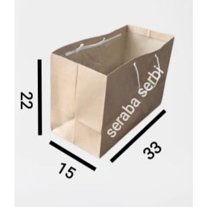 

Paperbag coklat polos,Brownies UK 22x33