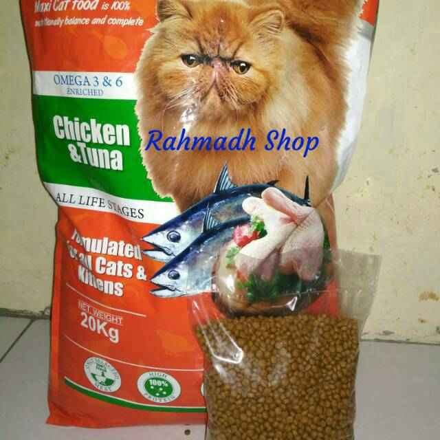 Makanan kucing maxi Repack 1 Kg