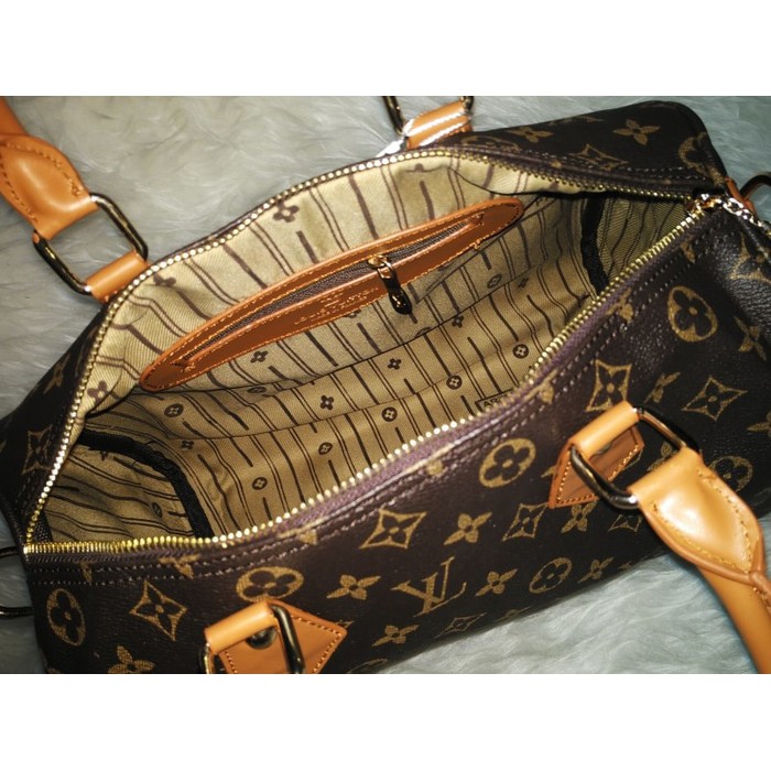 PROMO Tas LV Speedy Bandoliere 30 Monogram Matang Terlaris