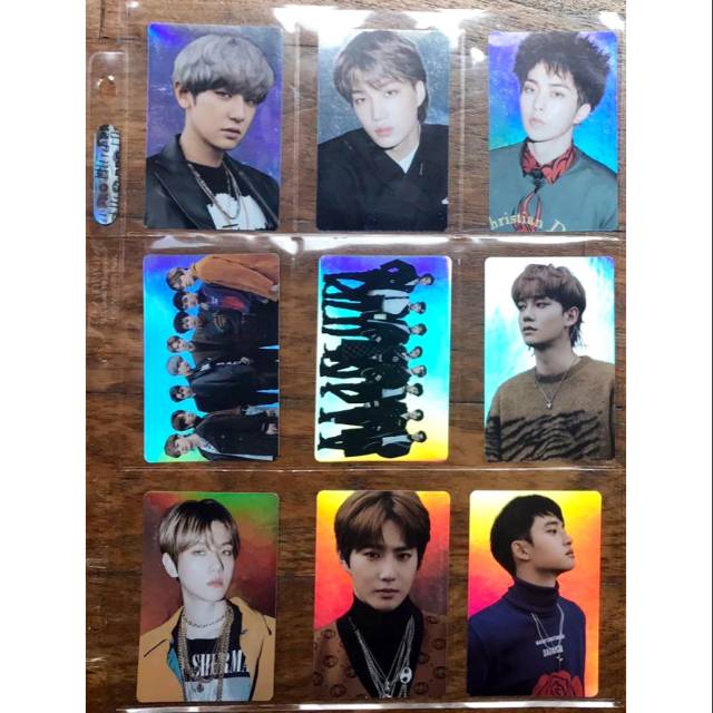 EXO DMUMT TEMPO HOLOGRAM PHOTOCARD STICKER (SUM MARKET) CHANYEOL SEHUN SUHO BAEKHYUN KAI CHEN XIUMIN