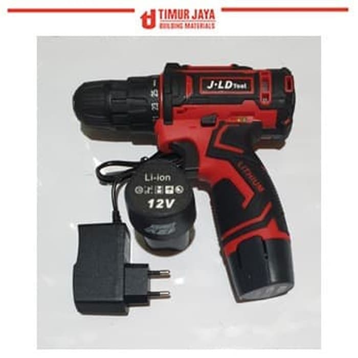 2 BATERAI Cordless Drill Bor Baterai 12 V