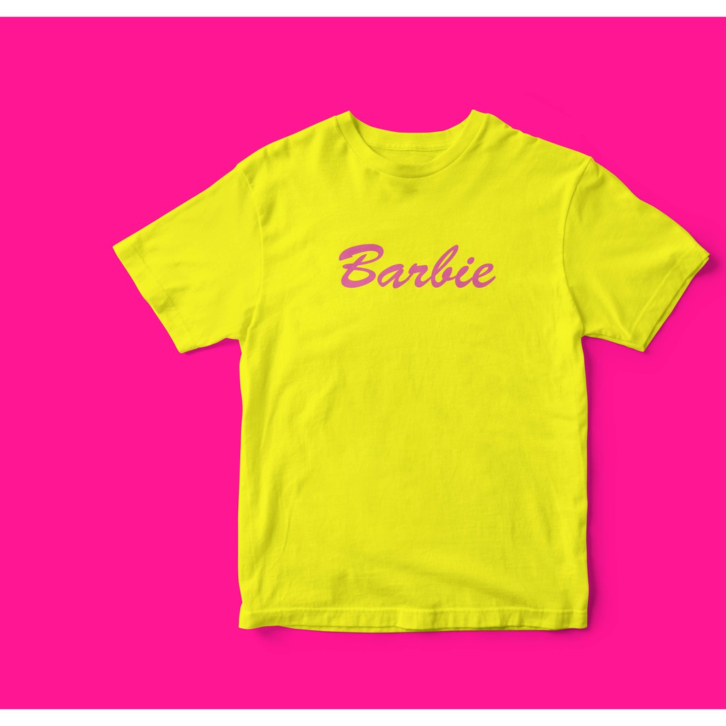Perempuan / Baju Cewek -ModeBaju Barbie -Pink - Kaos Pitih anak & Kaos Dewasa Ukuran S/M/L/XL