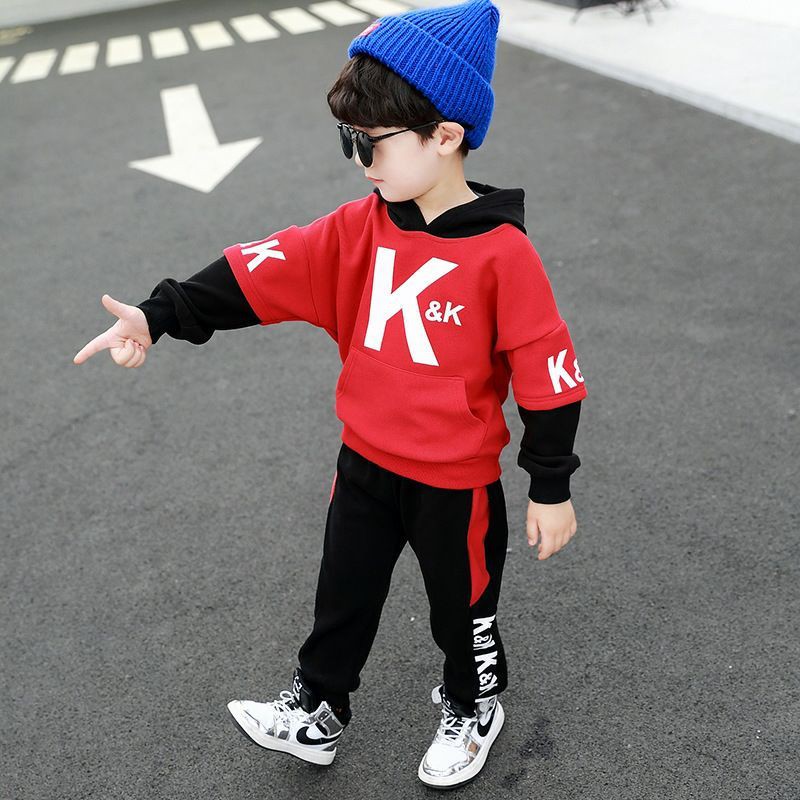 Setelan Anak Laki Laki PREMIUM Hoodie Korean K&amp;K Yellow