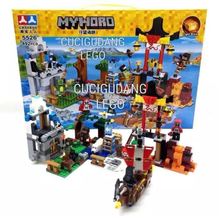 Lego Minecraft Benteng Perang War My World 5629 Jumbo Terbaru 5526 Isi 492pcs