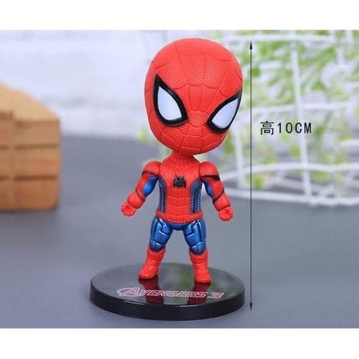 Figur Avengers Topper Cake Avengers Ironman Batman Spiderman - spider bighead roblox