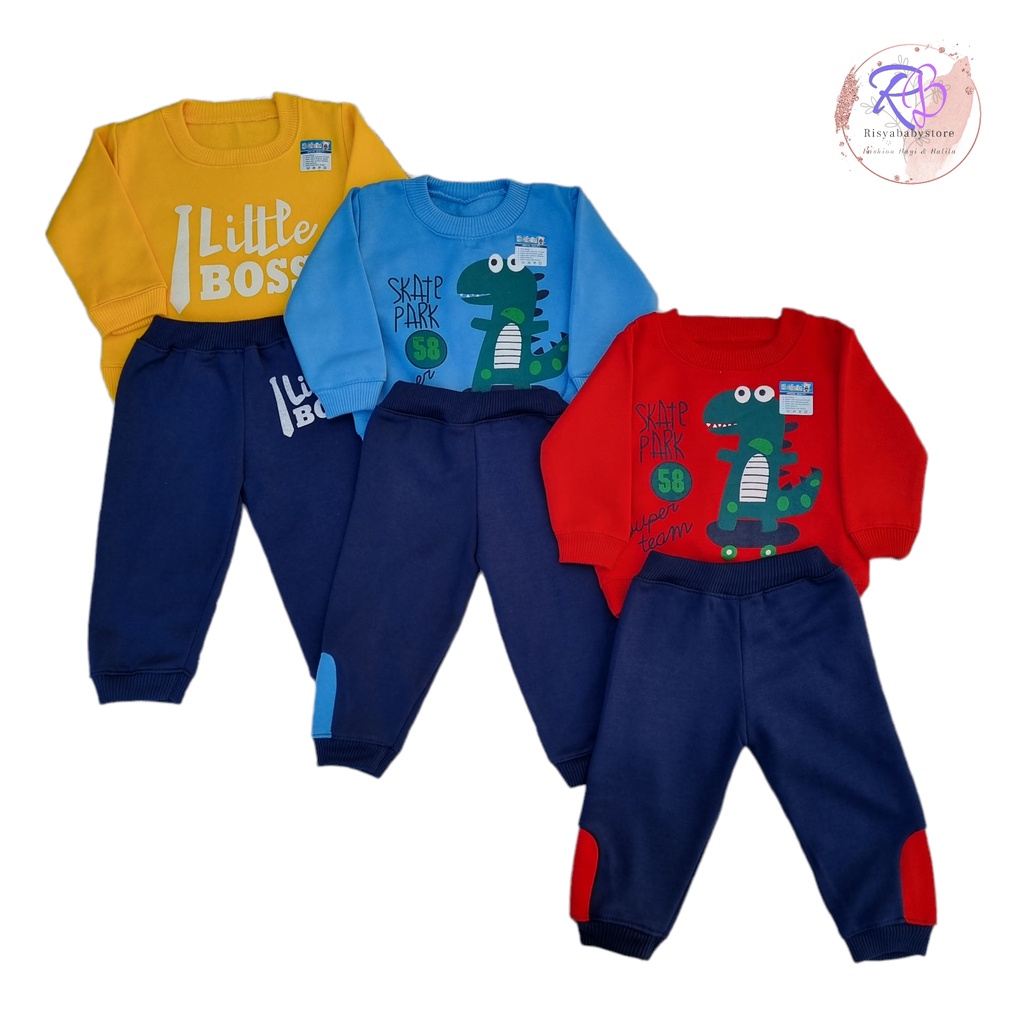 Setelan sweater anak 3-18 bulan / stelan sweater anak murah nyaman HB collection