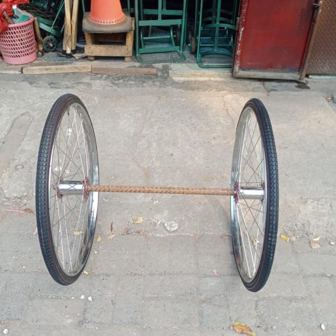 HOTSALE roda becak biasa roda gerobak becak 1sett