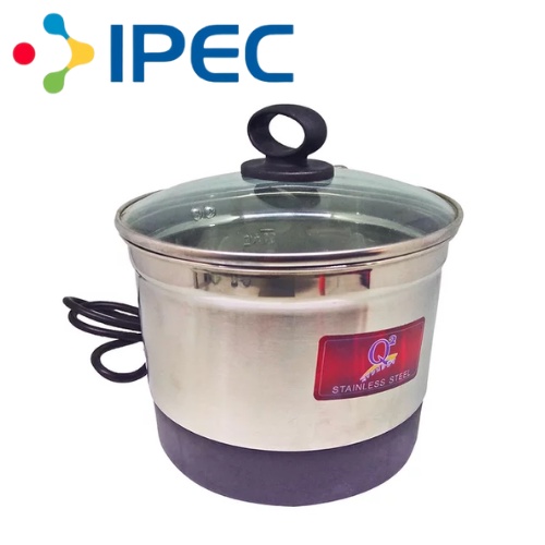 heating Steaming stainless steel Panci dandang cooking pot electric steamer kukus uk 18 16 stenlis tutup kaca 8116/8118