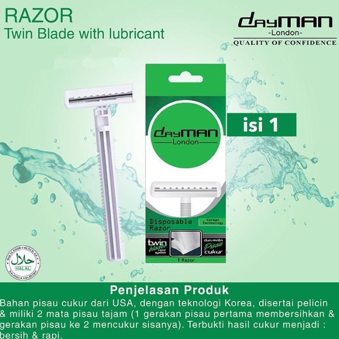 Dayman Razor Twin Blade Pisau Cukur Kumis Jenggot