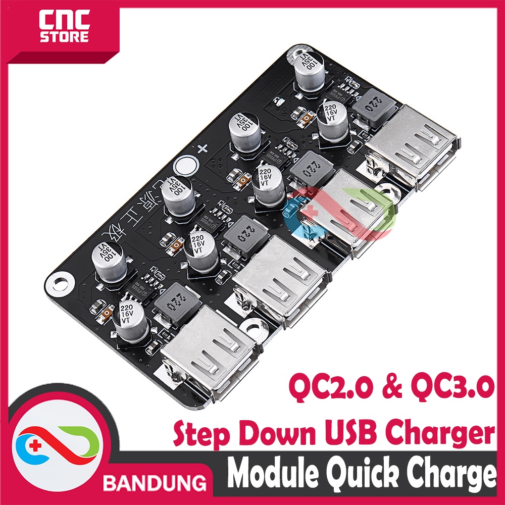 MODULE STEP DOWN FAST CHARGING 4 CHANNEL USB QC 3.0 96W