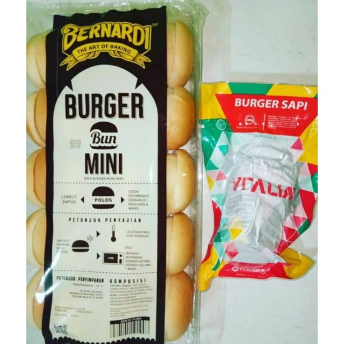 

Paket Burger mini isi 20 + Beef Vitalia isi 20