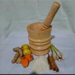 Lumpang halu alat tumbuk tradisional alat tumbuk rujak bebek