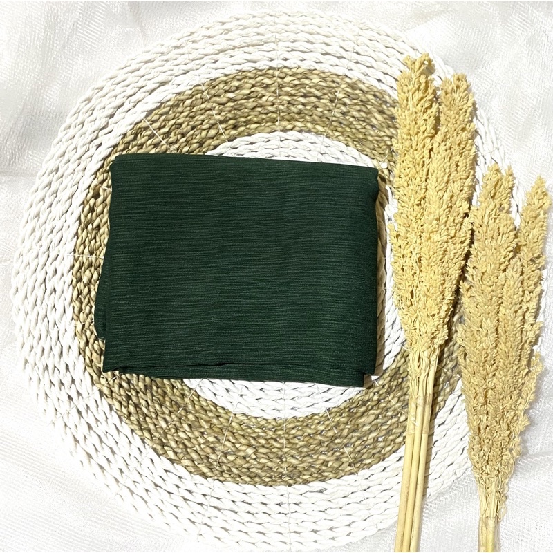 Jilbab segi empat Cornskin Premium Jahit Tepi/ Jilbab Serat Jagung / CORNSKIN-Hj botol