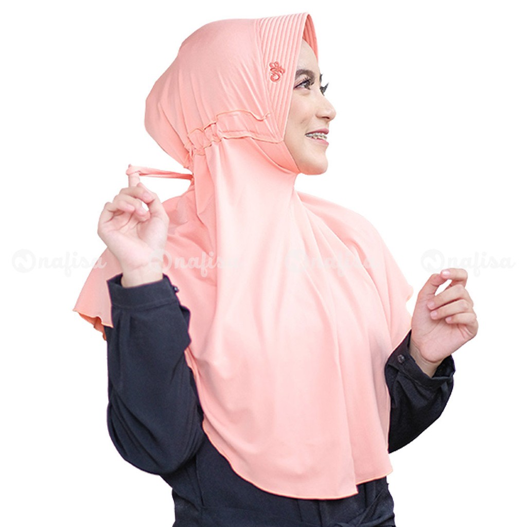 Jilbab Nafisa Fabiola/Hijab Serut/Kerudung instan/Berkualitas