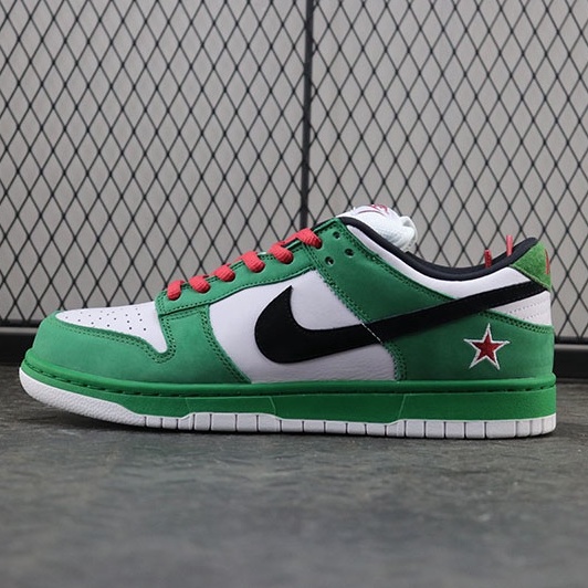 Nike Dunk SB Low Pro Heineken Classic Sneakers 304292-302