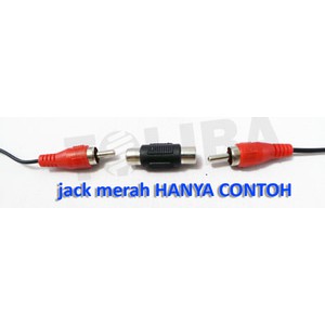 jack I rca 1 way / connector konektor sambungan rca 1p 1-1