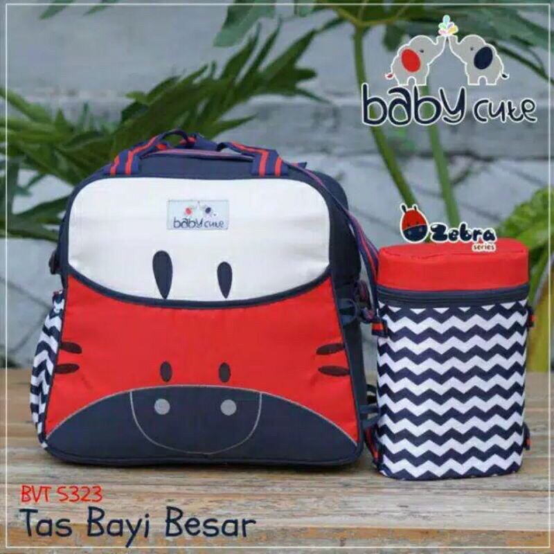 Baby Cute Tas Bayi Kecil / Medium / Besar | BABY BAG Saku Depan Motif Zebra Series TERUMURAH