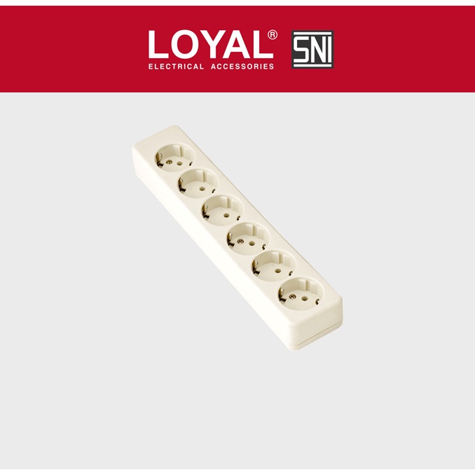 Loyal Stop Kontak Outbow isi 6 lubang LY-904XL