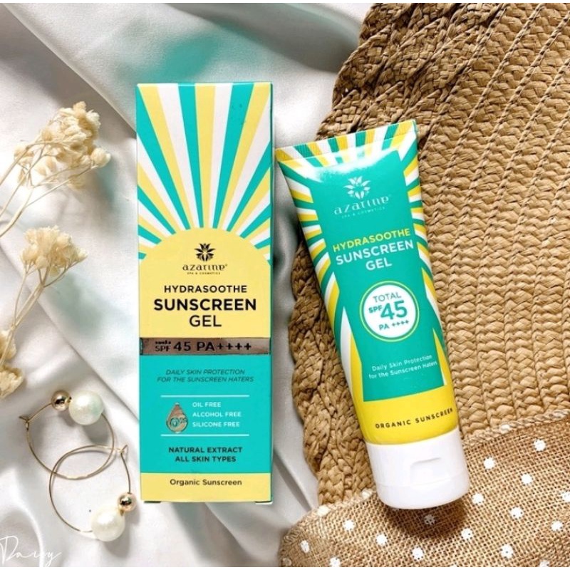 [GRATIS ONGKIR] Azarine Hydrasoothe Sunscreen Gel SPF 45 PA++++ 50ML Tabir Surya Sankrin Sanblok Mel
