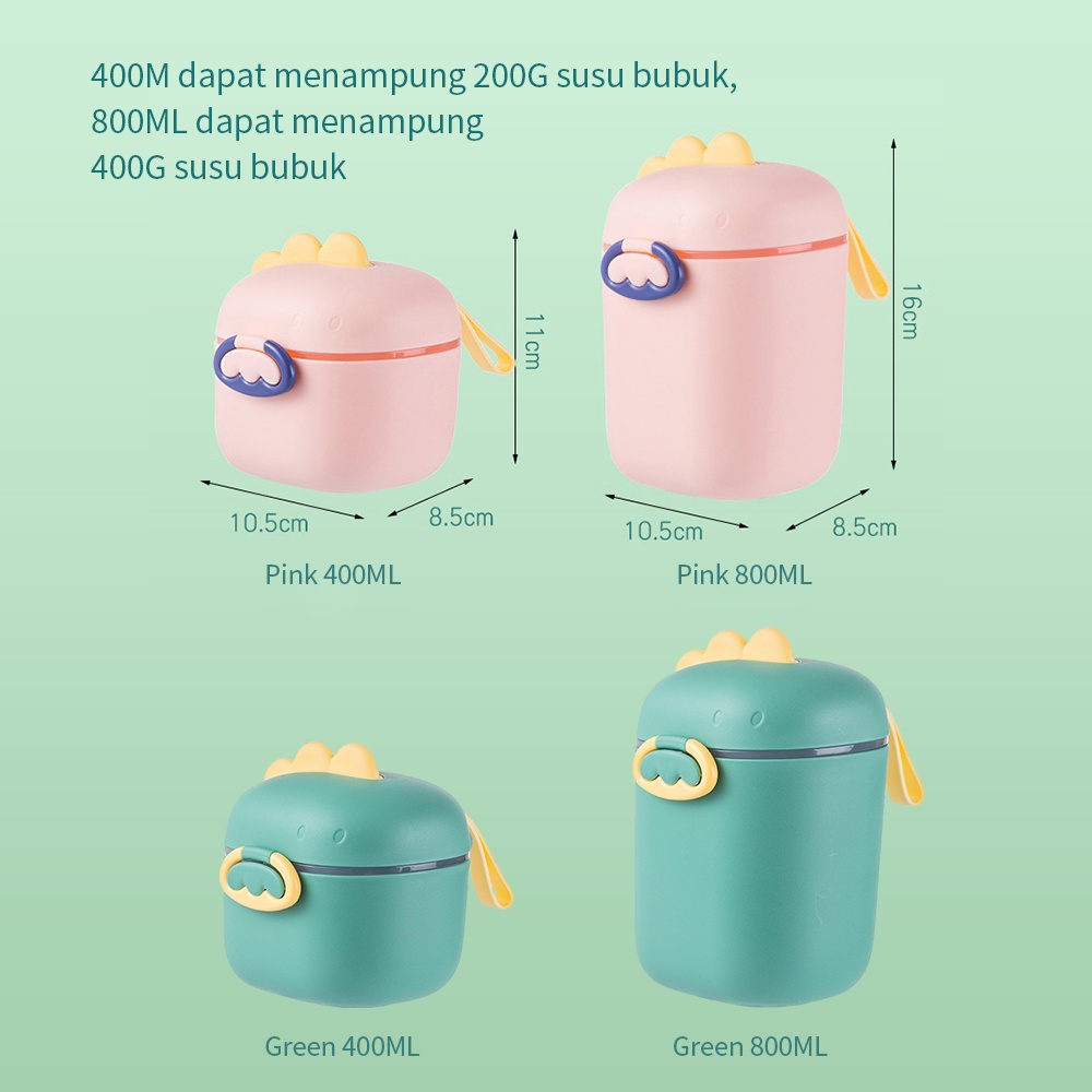 JCHO kotak susu bubuk bayi/tempat susu bubuk bayi anti tumpah 400/800ml