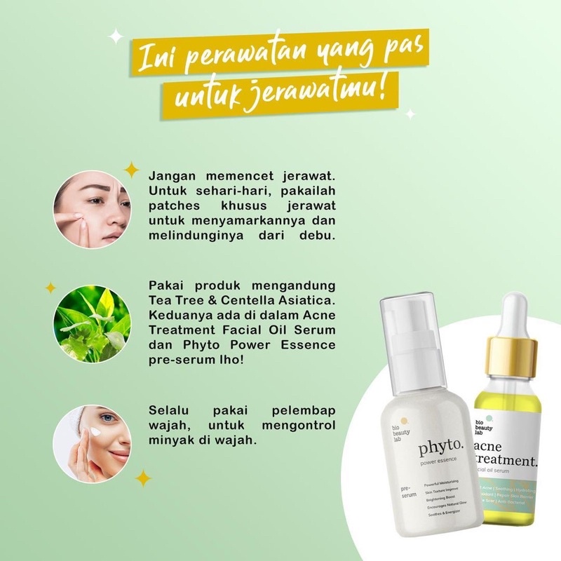 BIO BEAUTY LAB - Acne Treatment Facial Oil Serum 5ml/10ml/20ml Serum Jerawat, Serum Acne