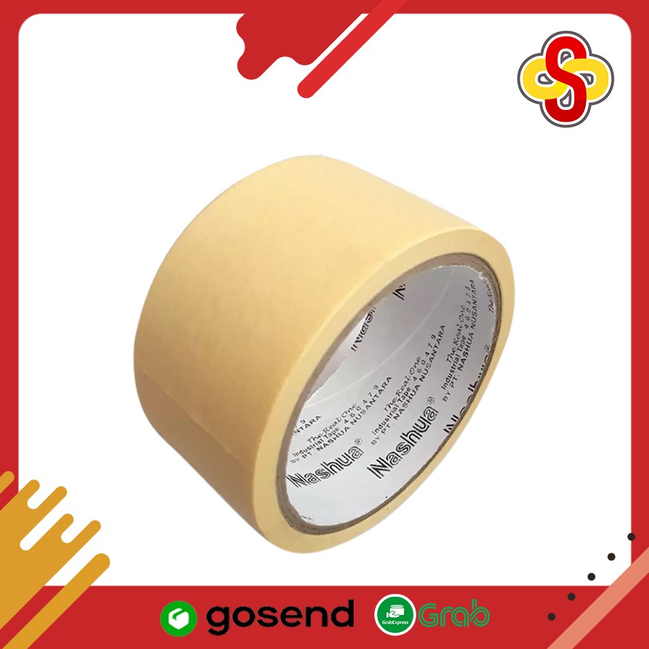 Lakban Kertas / Masking Tape Nashua 2 inch / 48 mm x 20 yard