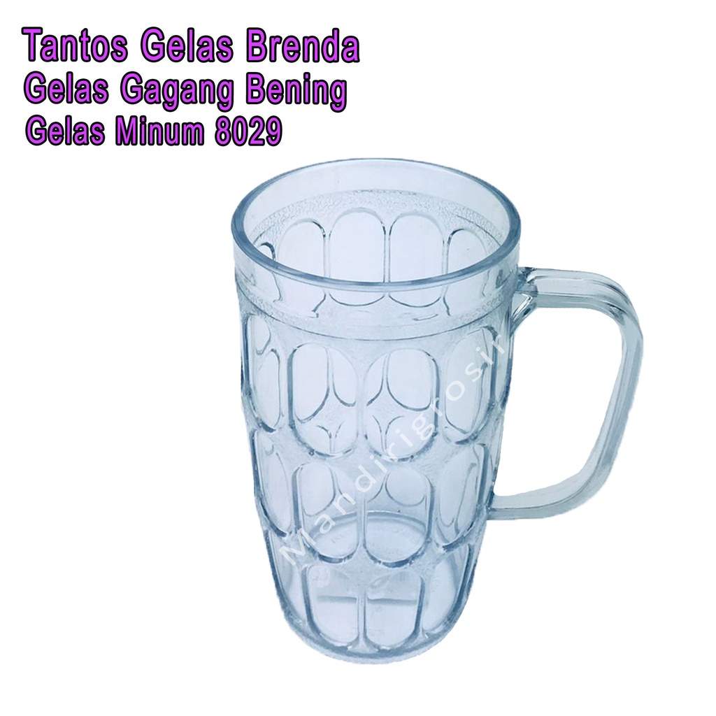 Gelas Brenda *Tantos * Gelas Bening * Gelas Gagang 8029