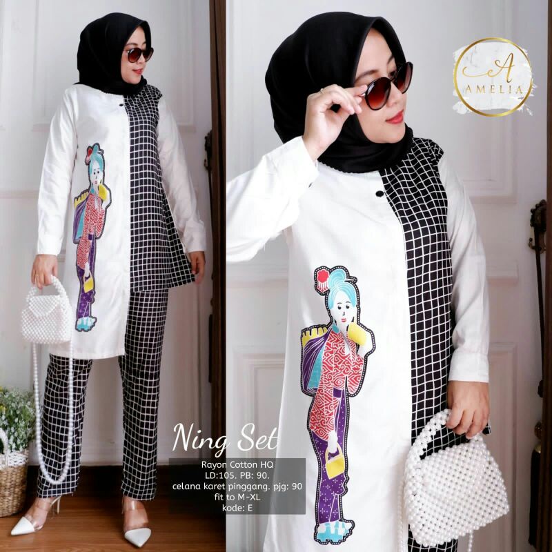 NING SET AMELIA // SETELAN WANITA MBOK JAMU