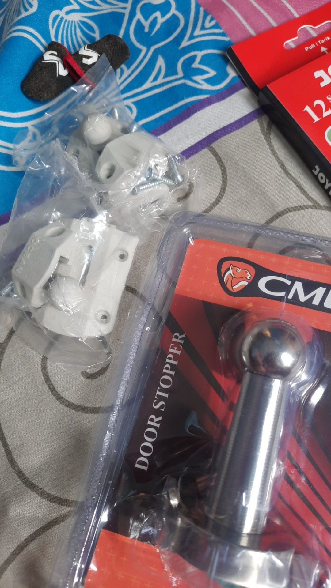 Grendel Slot Pintu Pvc Putih / Kunci Pintu Kamar Mandi Gerendel Plastik