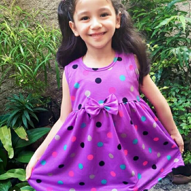 

Dress pita motif polkadot
