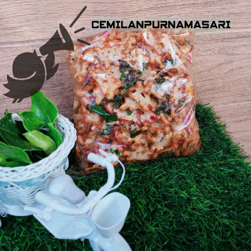 

CEMILAN BINTANG WARNA WARNI PEDAS DAUN JERUK SEBLAK/PEDAS/HOT JELETOT/RENYAH/GURIH/500gram